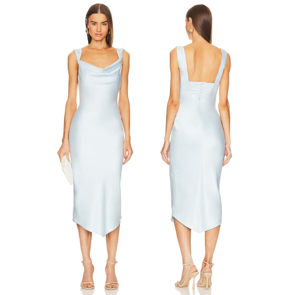 Michael Costello Kylen Midi Dress Corset Bustier Formal Gala Party Cocktail XL